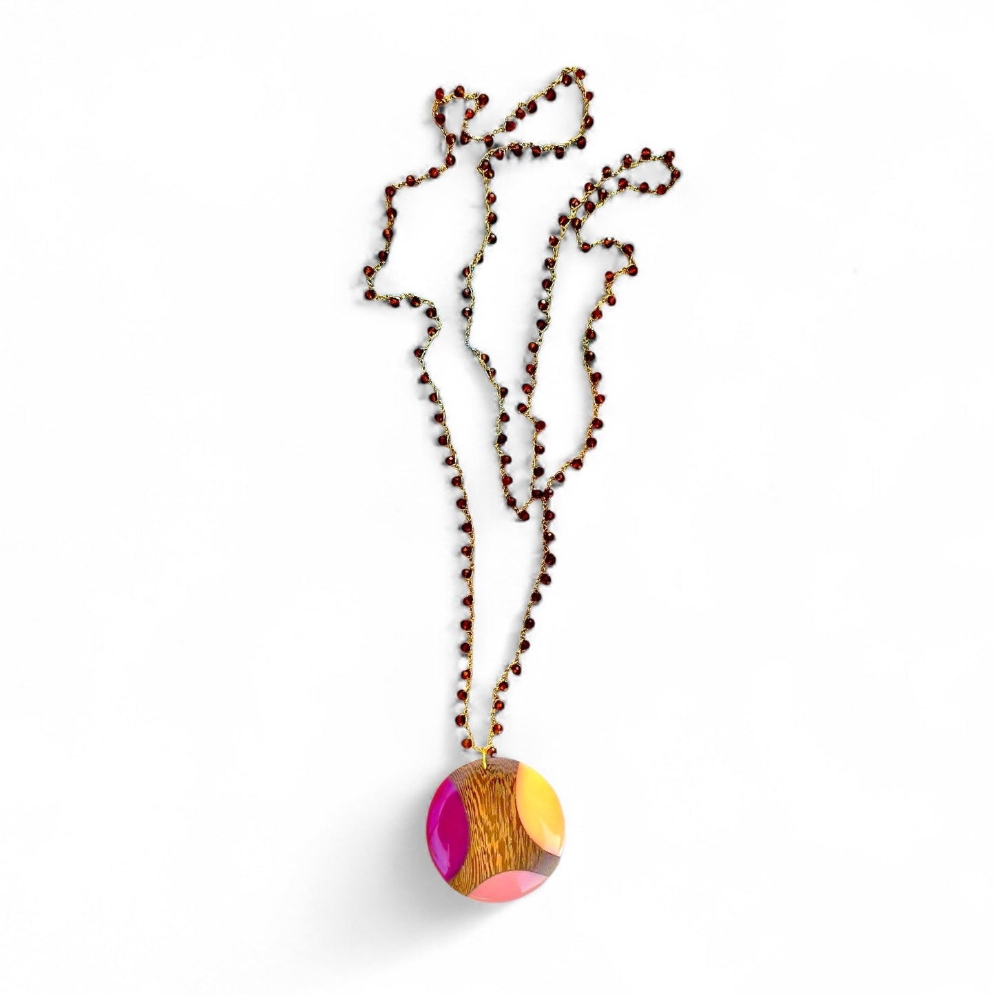 Collana pendente ocra