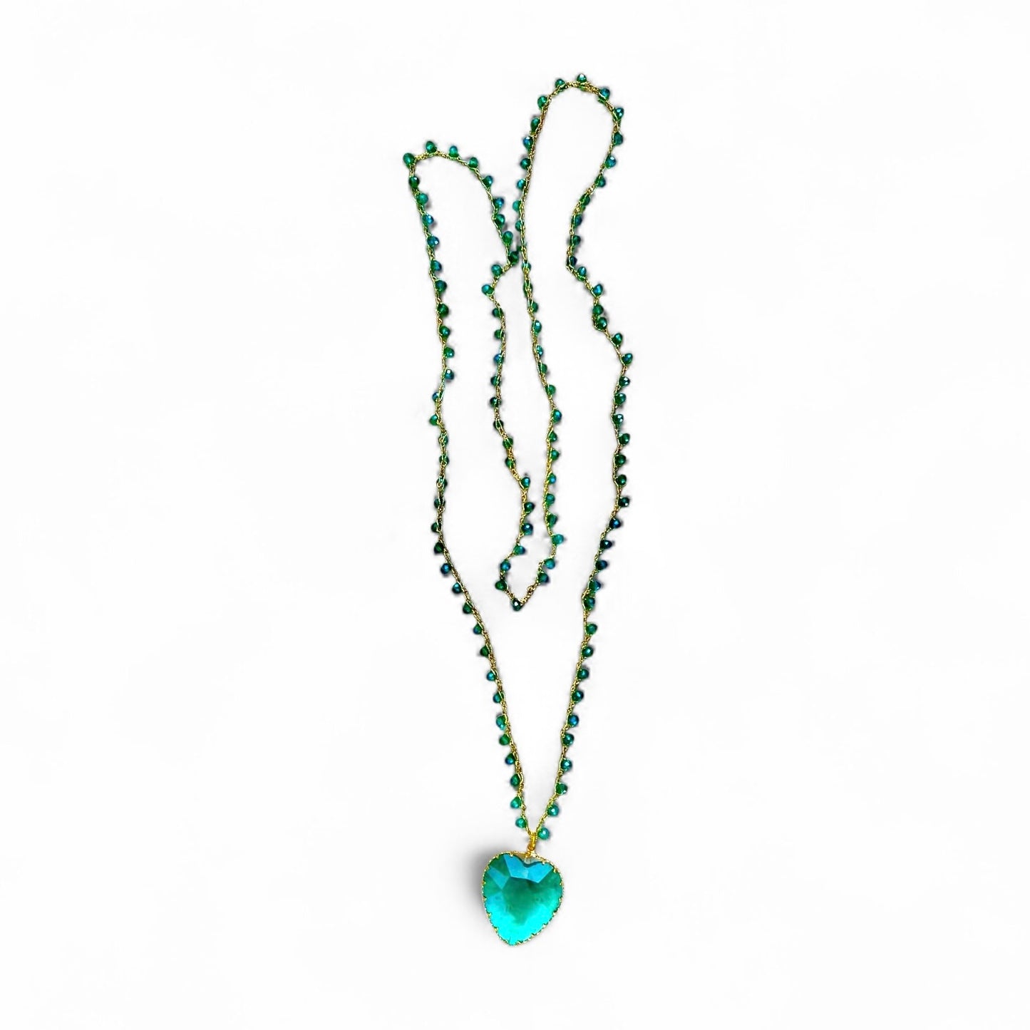 Collana cuore azzurro