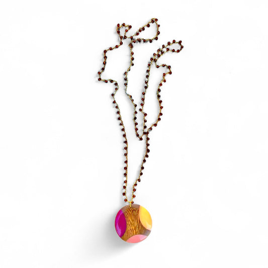 Collana pendente ocra